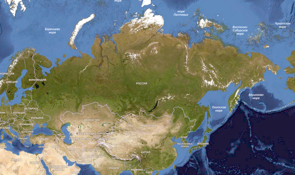 Россия карта